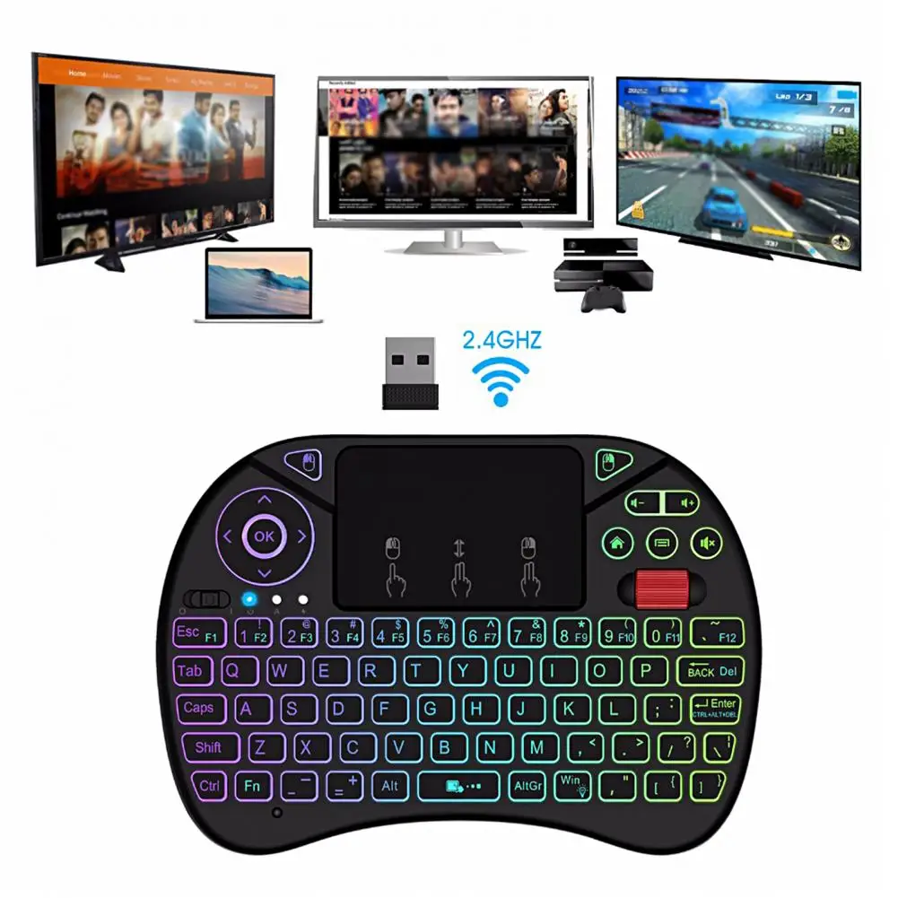 

1 Set Practical Wireless Keyboard Lightweight Keyboard Kit Sensitive Palm-sized Gaming Wireless Keyboard External