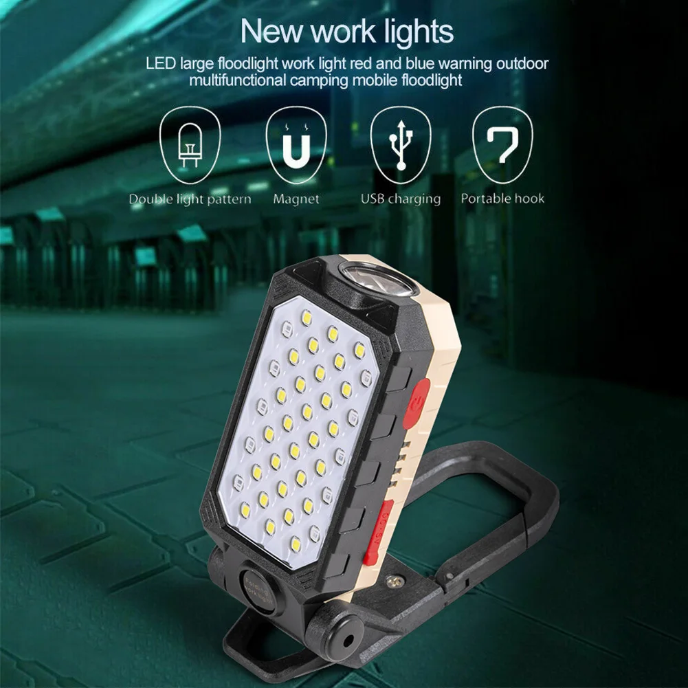

Foldable Magnetic Garage USB Rechargeable Portable Inspection Lamp Outdoor Camping Fishing LED Work Light Waterproof Lightweight