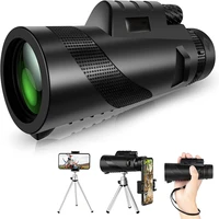12x50 hd telescope high power monocular with smartphone holder adjustable tripod for birder watching hiking camping hunting