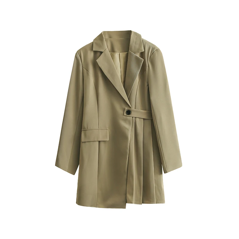 

Новинка Весна 2022, винтажное темпераментное женское платье VANOVICH с отложным воротником, однотонное модное Повседневное платье в Корейском ст...