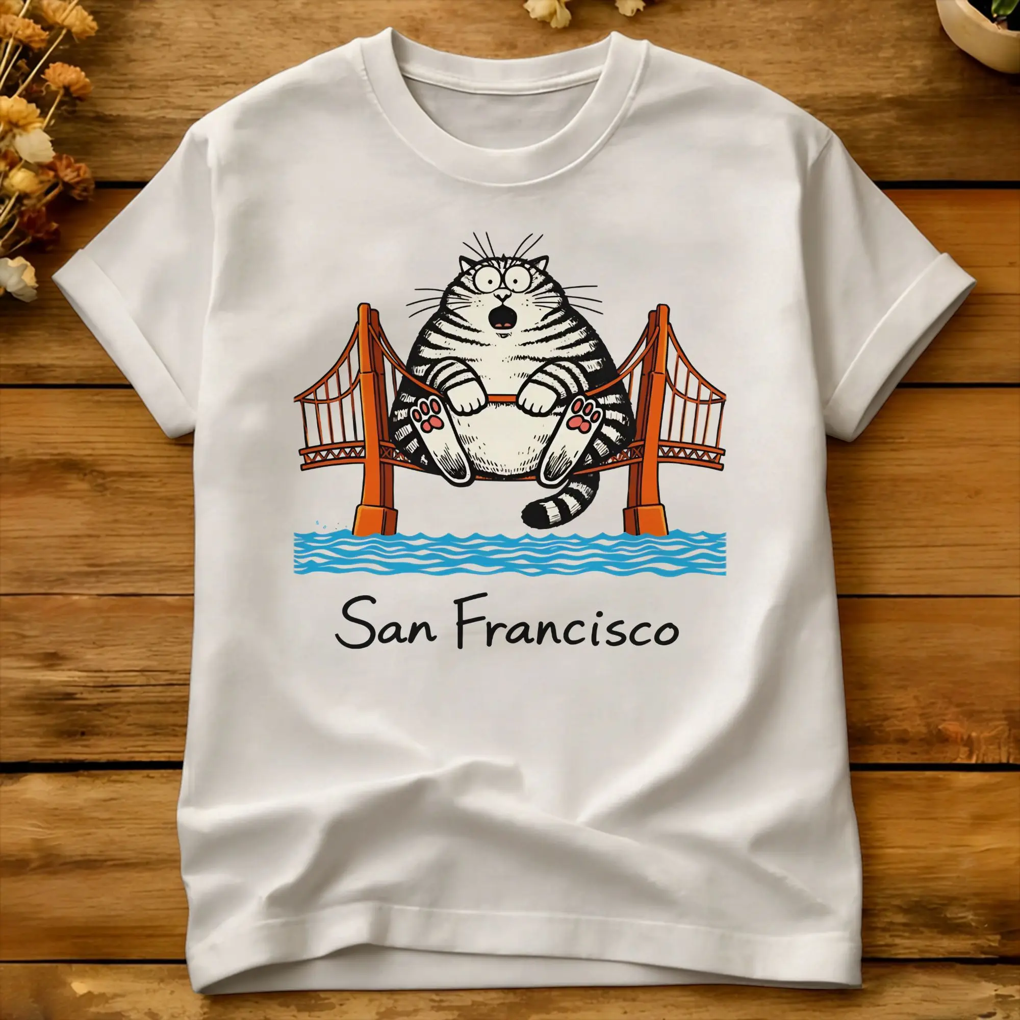 Фото Футболка с изображением кошки San Francisco Cat T-Shirt Project Hail Mary, модные футболки с короткими рукавами, винтажные топы, летние футболки из чистого хлопка, размеры 4XL, 5XL, 6XL №4