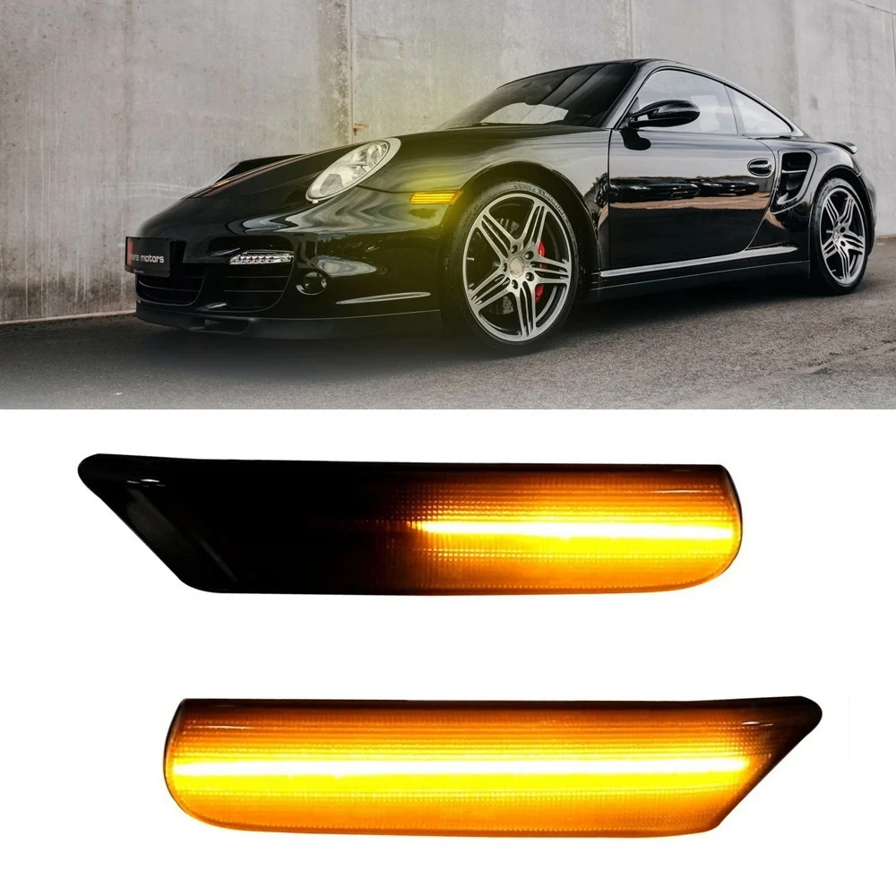Фонарь указателя поворота 2 шт. для Porsche 911 Carrera Targa Turbo 997 Cayman Boxster 987 - купить по