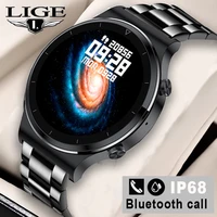 lige new smart watch men heart rate blood pressure full touch screen sports fitness watch bluetooth for android ios smart watch