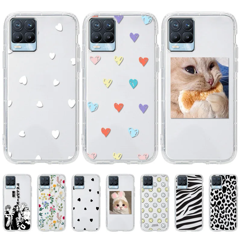 

For Oppo Realme GT 5G Case For Realme C21Y 8 7 Pro 8i C25Y GT Neo GT Master C11 2021 C15 C21 Cases TPU Clear Cartoon Phone Cover
