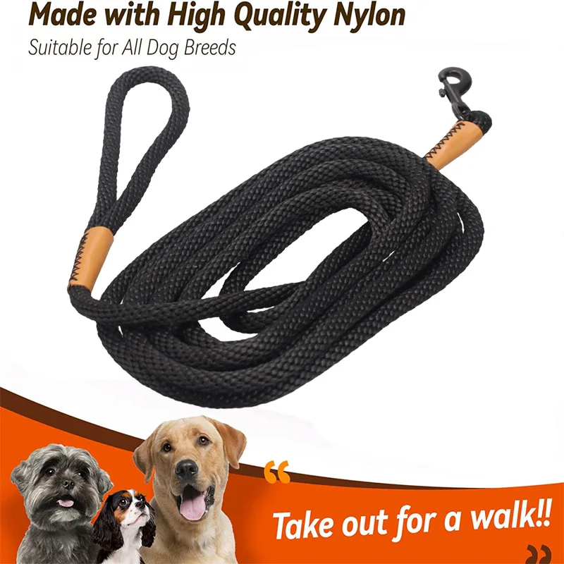 

Dog Collars Nylon 5M Long Pet Dogs Leash For Medium Large Dogs Pet Puppy Outdoor Walking Training Swim Dog Leashes