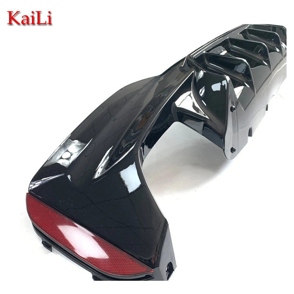 Глянцевый черный задний диффузор для BMW 5 серии G30 G31 M посылка 2017-2024 бампер внешняя