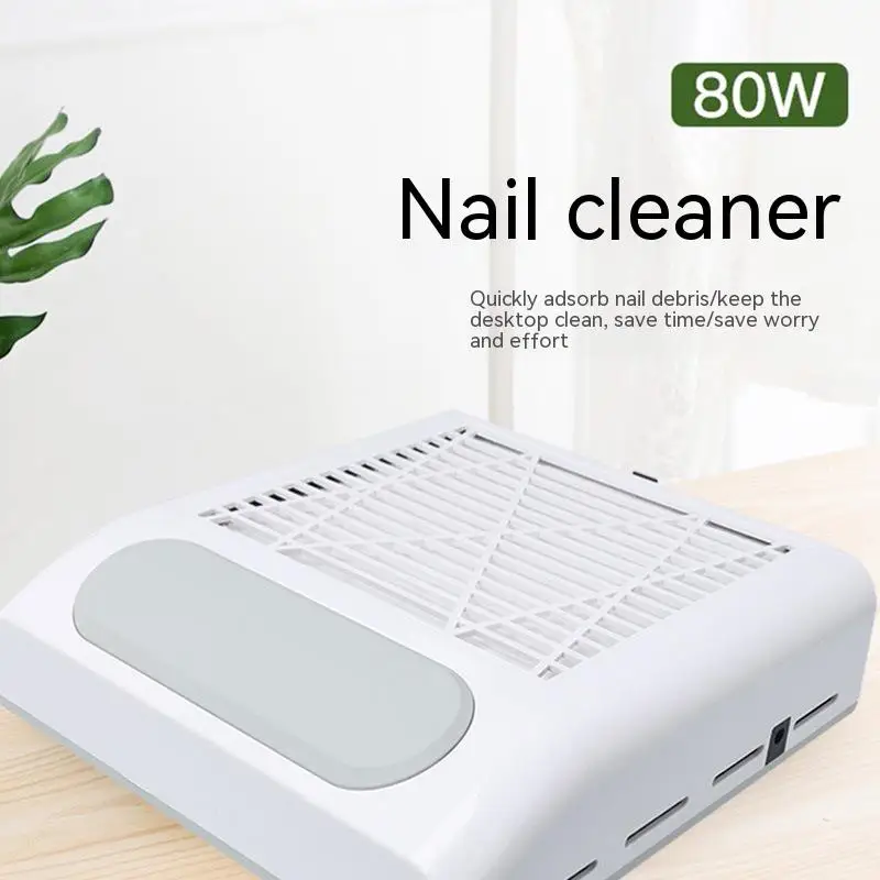

80W Nail Vacuum Cleaner Extractor Fan for Manicure pedicure Dust Absorber with Removable Filter Nail Dust Collection for Salon