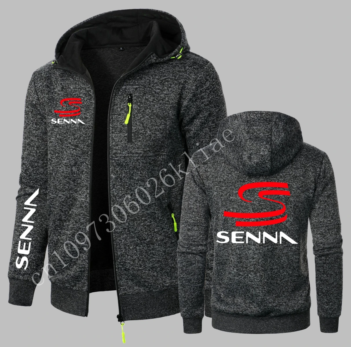 Фото Hall of Fame Ayrton Senna Racing Car Мужские толстовки с капюшоном Флисовая мужская толстовка с капюшоном F1 Car Мужская толстовка с капюшоном Мужская толстовка №4