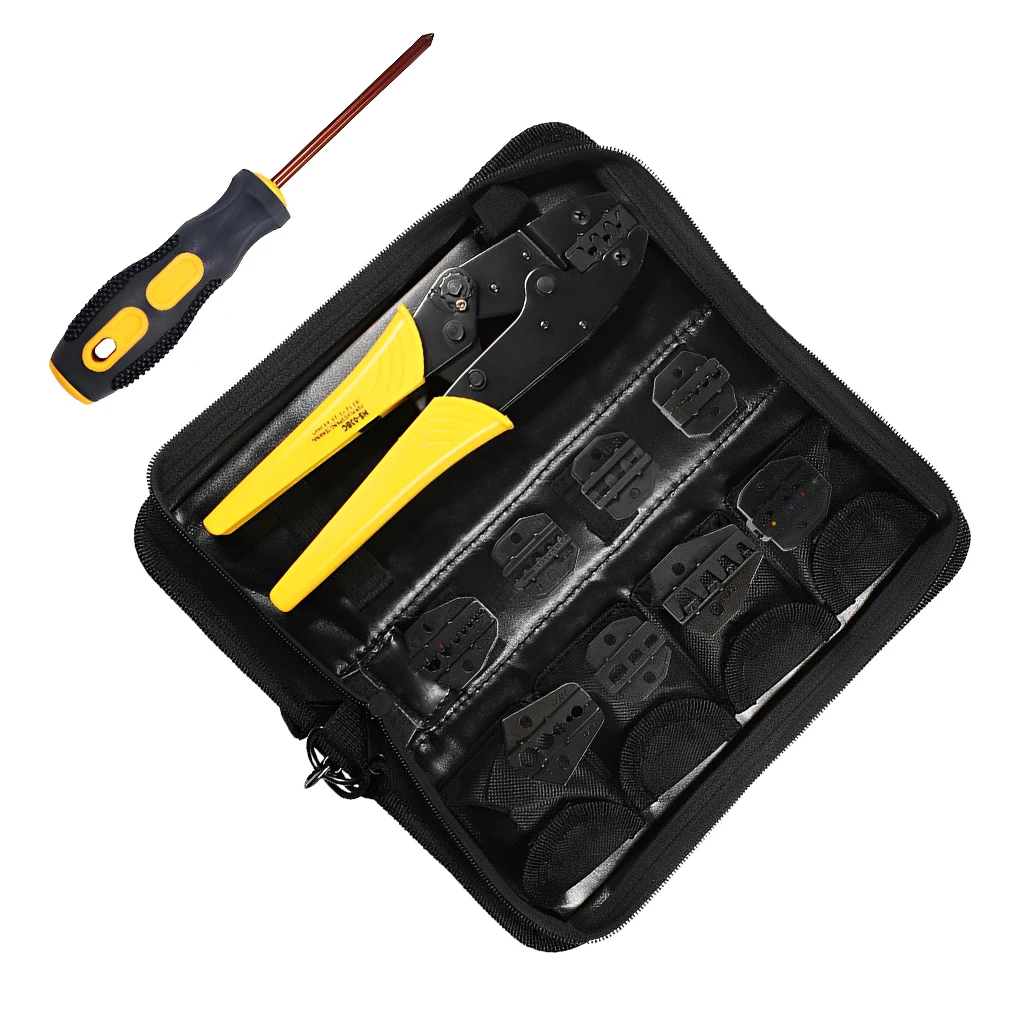 

Crimping Pliers Cap Cable Clamp Tools Engineering Ratcheting Terminals Connerctor Pliers Kit Electrical Maintenance Set