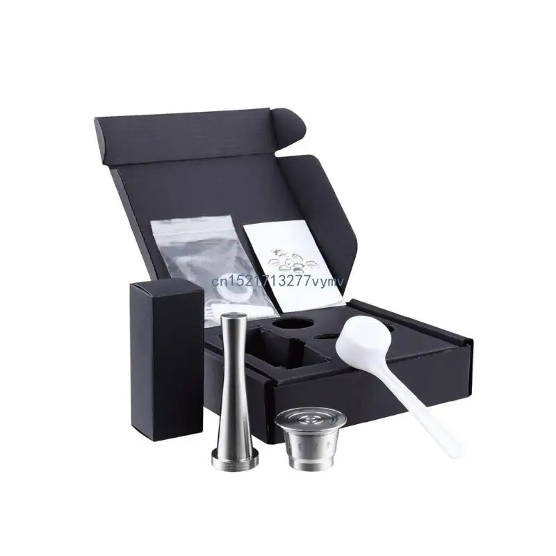 

Coffee Fill CapsuleShell Coffee Tamper Refillable Cup Filter Maker Birthday Gift