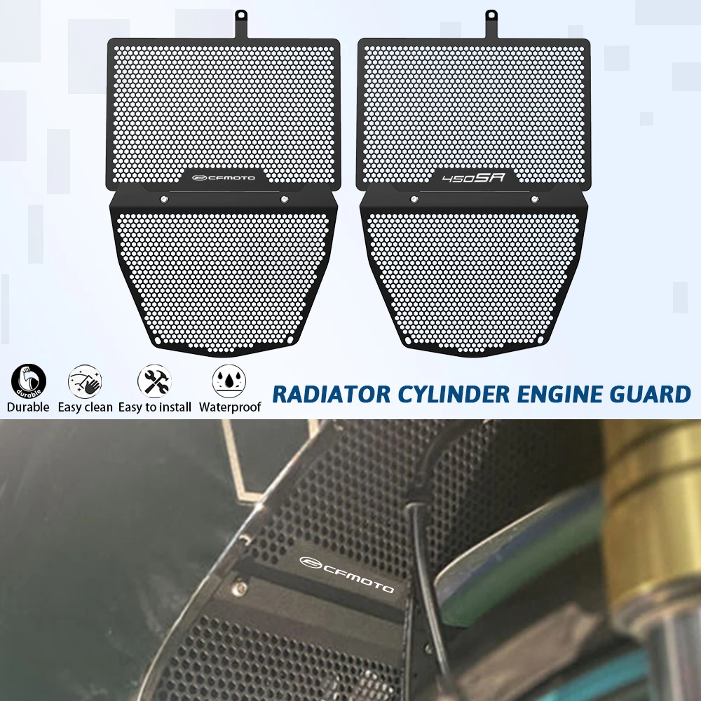 

For CFMOTO CF MOTO 450SR 450 SR 2022 2023 2024 CNC Radiator Guard Grill Cylinder Engine Guard Cover Set Motorcycle Accessories