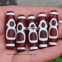 weathering texture38mmnatural ancient red tibetdziagatebeadsmany patternslucky symbolpowerful amuletfor diy jewelry making