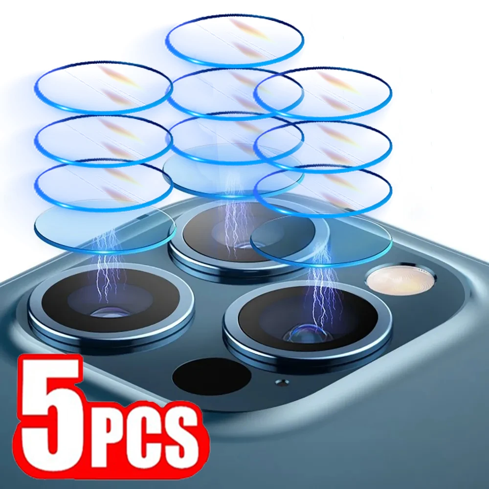 

5/1PCS Rear Lens Protective Glass For iPhone 15 15Plus 15Pro Max Back Camera Clear Tempered Glass Protector Films Accessories