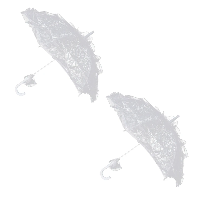 

2X Bud Silk Lace Wedding Shooting Para Sol