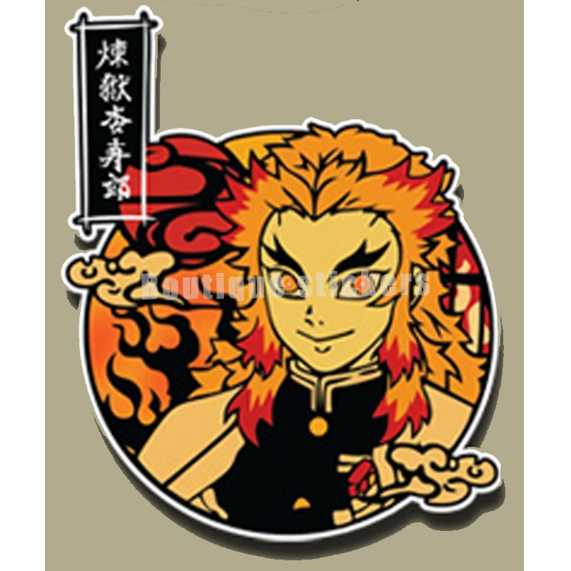 Японская мультяшная высекающая наклейка Tanjiro Classic Anime Nidouzi водостойкая подходит
