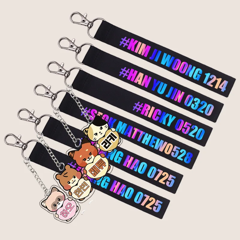 Kpop ZEROBASEONE полоска с именем нейлоновый ремешок Hanbin ZhangHao Ricky YUJIN JiWoong GunWook