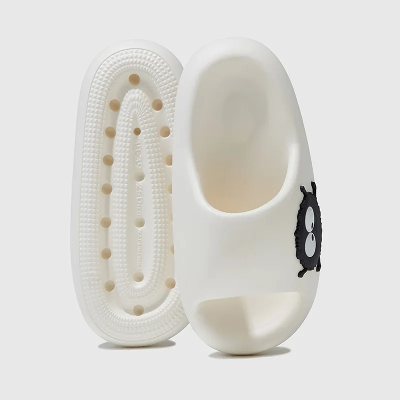 Women Cartoon Briquettes Decor Bread Slippers Indoor Home Bathroom Non-Slip Slides Light EVA Soft Sandals Couple Platform Shoes