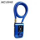 Велосипедный замок, уличный, с защитой от кражи, управление через приложение, Bluetooth, 110 дБ