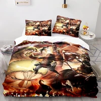attack on titan bed set twin full queen king size attack on titan bed set children kid bedroom duvet cover sets 043