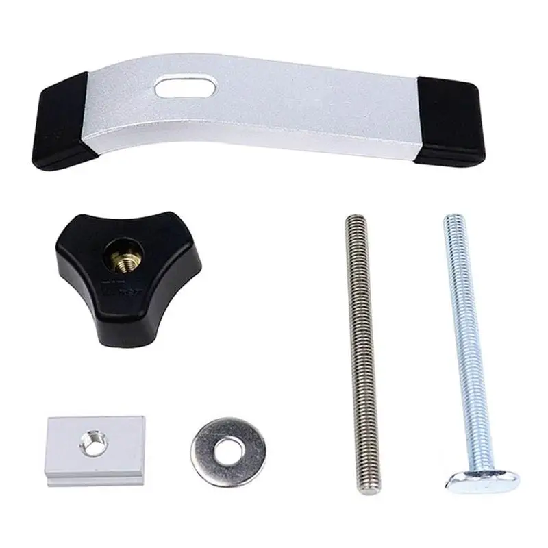 

Комплект Т-образных зажимов, алюминиевый комплект инструментов для зажима резьбы M8, зажимные скобы для крепления Т-образных болтов и опорны...