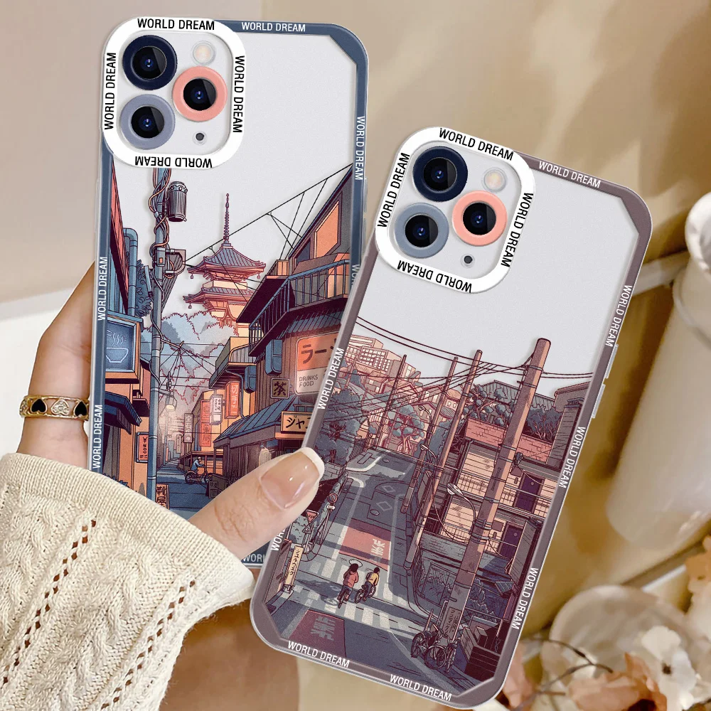 

Japanese Anime House Scenery Case For Xiaomi Redmi Note 10 Pro 9 8 10A 10C Poco X5 X4Pro 5G X3 X4 GT Mi 12 11 Lite 11T 12T Cover