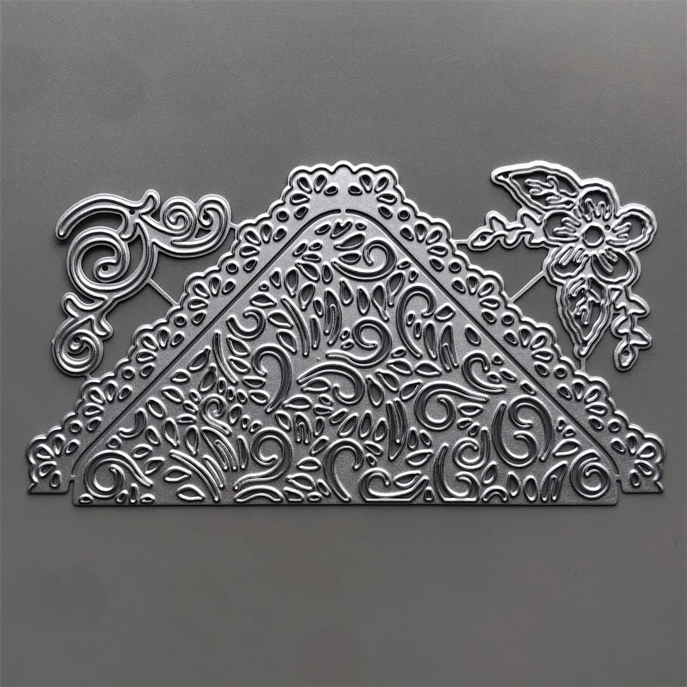 Новинка 2022 года угловые Металлические Вырубные штампы Fower сделай сам скрапбукинг