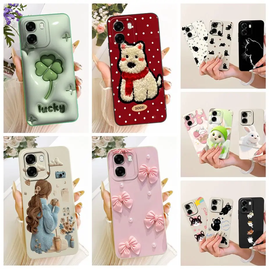 Фото Чехол для Oppo A6 A6x 4G, новый модный чехол с цветным покрытием, мягкий TPU чехол для телефона Oppo A6x 4G, OppoA6 x, OppoA6x 5G, задняя крышка, чехол-накладка. №1