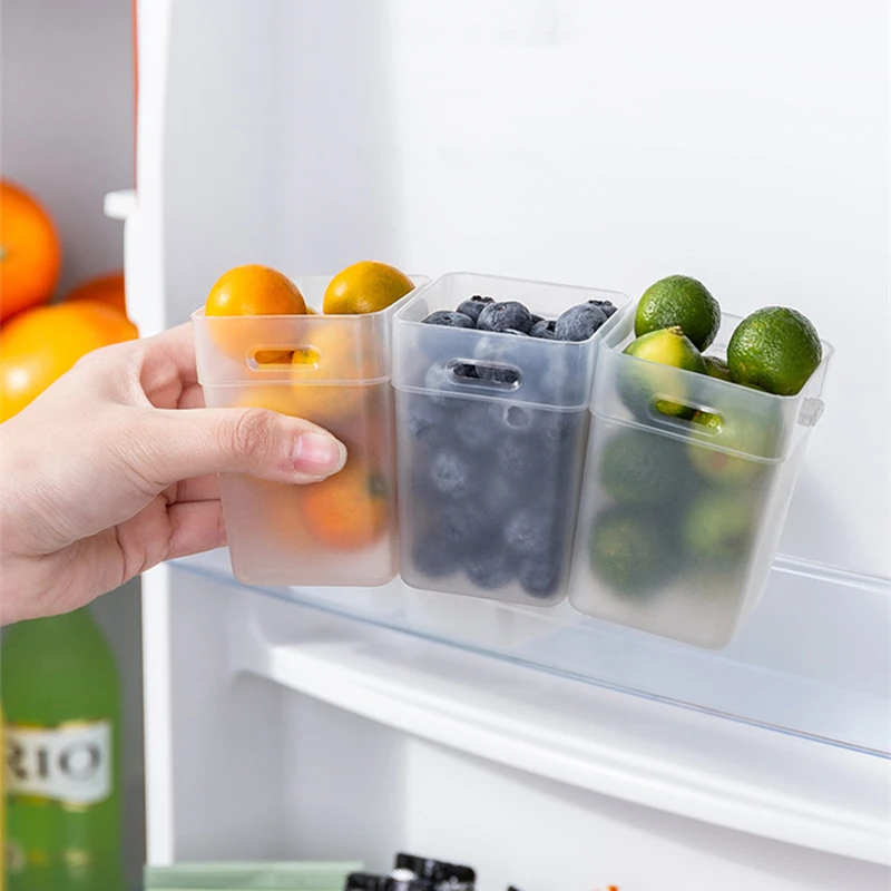 

1Pcs Refrigerator Side Storage Box Buckle Separate Small Object Storage Box Kitchen Seasoning Food Convenient Organize Tool