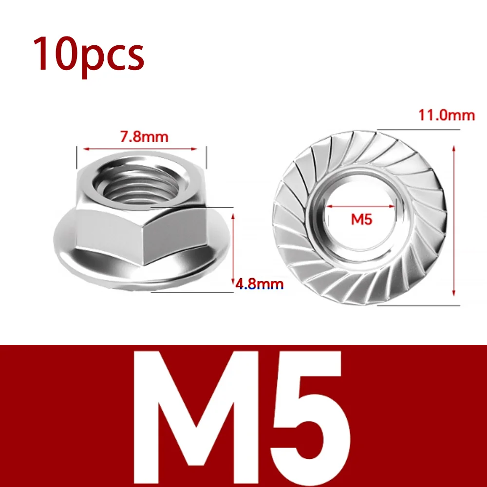 

Гайки фланцевые нержавеющие Zimir M3-M20
