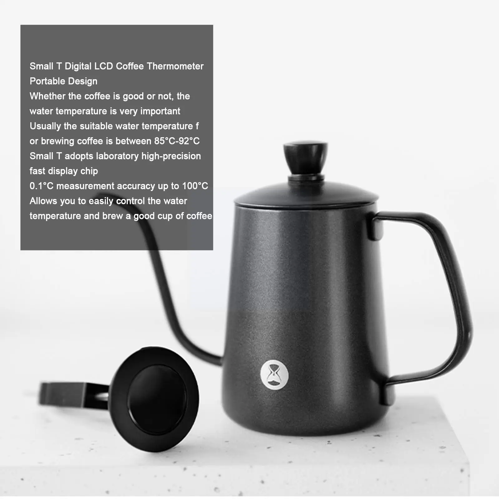 

New 1pc Digital Little T LCD Display Thermo Detection Making Coffee Latte Art Portable Coffee Thermometer Tools Thermometer P5M3