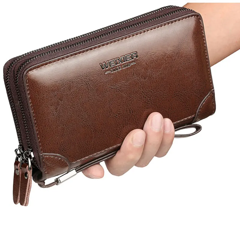 

Men Clutch Bags Wallets Leather Men Bags Wallet Leather Long Wallet With Coin Pocket men Purse
