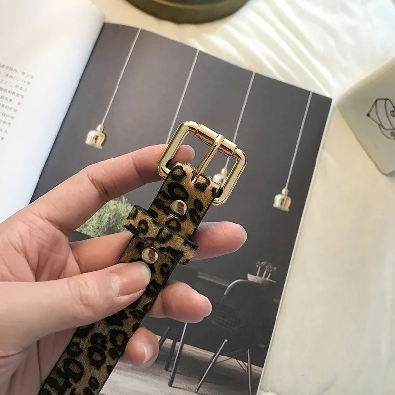 Ремень с леопардовым принтом