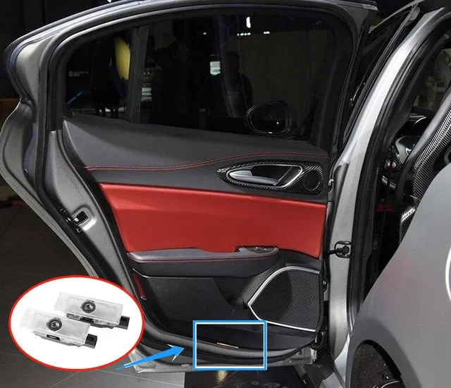 Светодиодный светильник с логотипом двери автомобиля Ghost Shadow приветственная