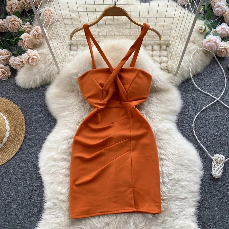 

Summer New Suspender Slim Fit Temperament Wild Dress Dresses