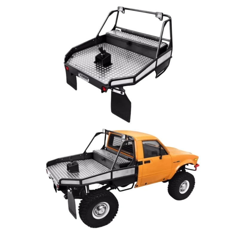 

Full Metal Rear Bucket . Hopper Carggor for 1/10 Scale Remote Control Car RC4WD Trail Finder 2 Mojave Body RC Crawler Pickuk Toy