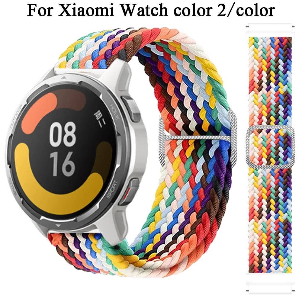 

Ремешок 22 мм для Xiaomi Watch Color 2 Solar LS05, нейлоновый браслет для смарт-часов Huami Amazfit GTR 47 мм GTR 2E 2 3 3pro Correa