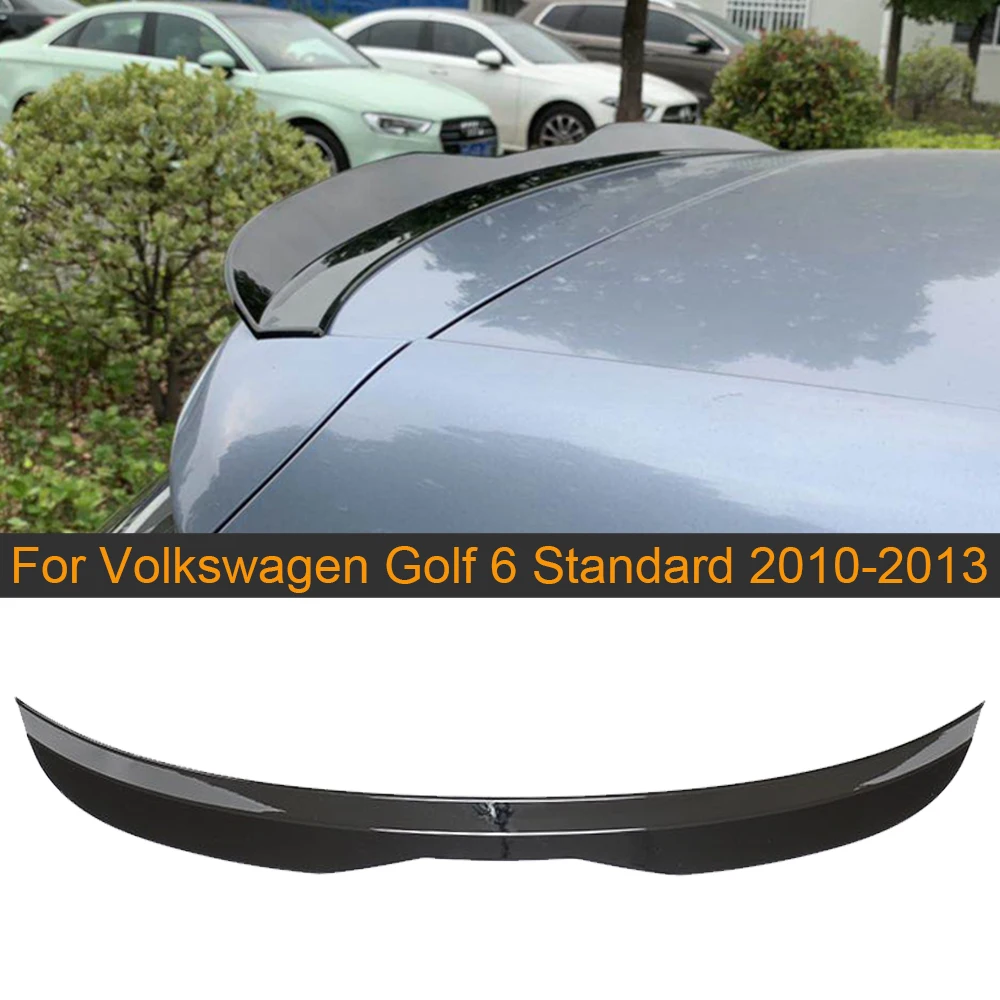 

Glossy Black Car Rear Roof Spoiler Wing For Volkswagen VW Golf 6 Standard 2010 - 2013 Rear Trunk Roof Boot Lip Wing Spoiler ABS