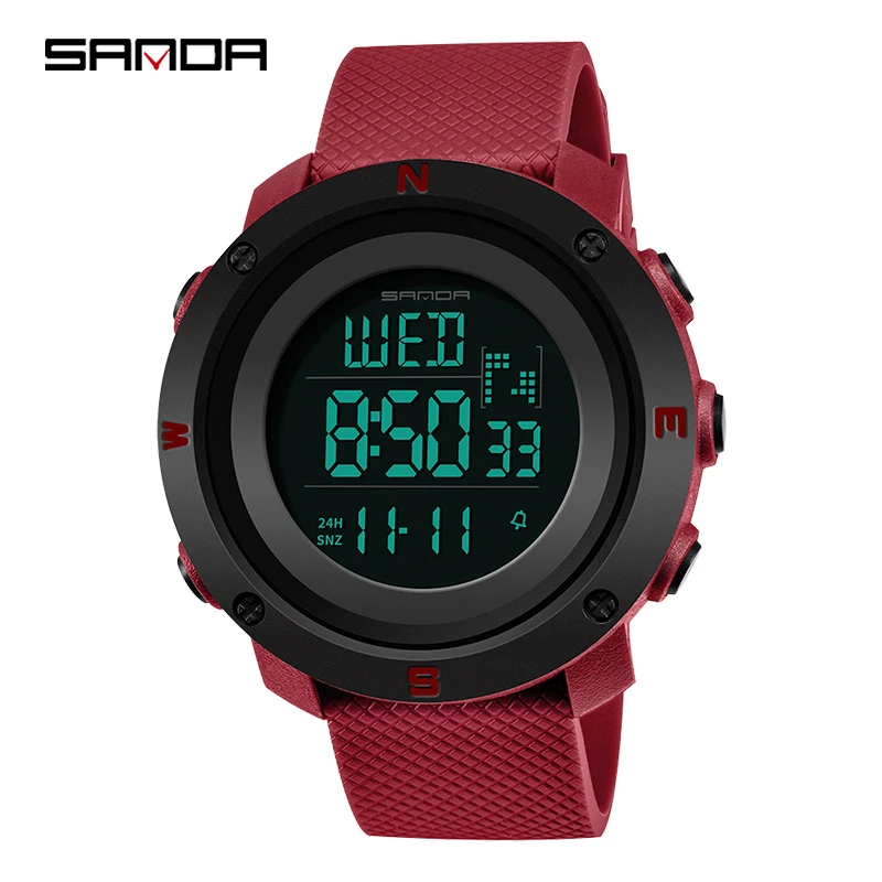 

SANDA Top White Women Sports Watches Women Waterproof Ladies Jelly Watches Rosegold Swimming reloj mujer relogio feminino 362