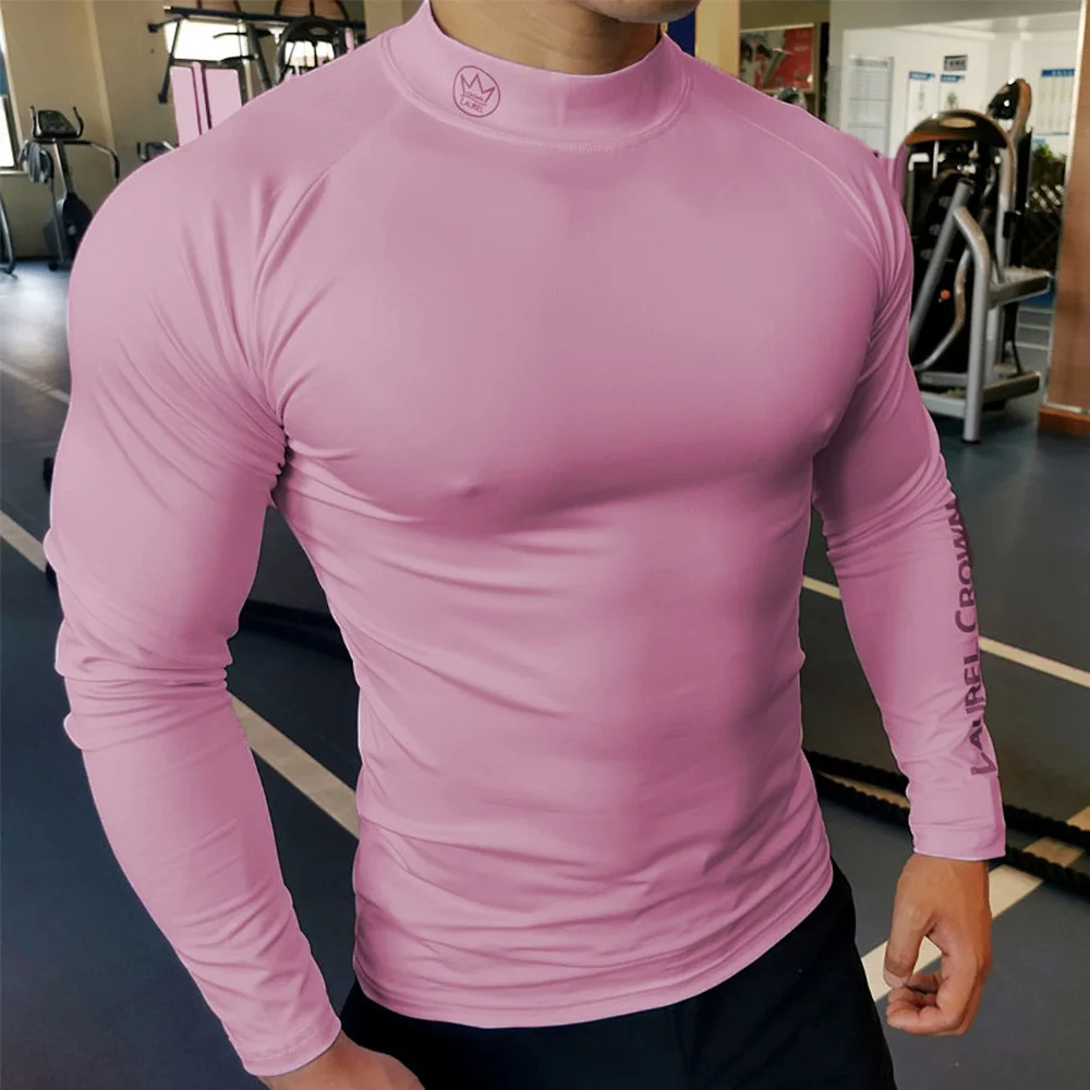 Sport Shirt Men Compression Quick Dry T-shirt Long Sleeve Bodybuilding Skinny Tee Tops Man Muscle Workout Clothing