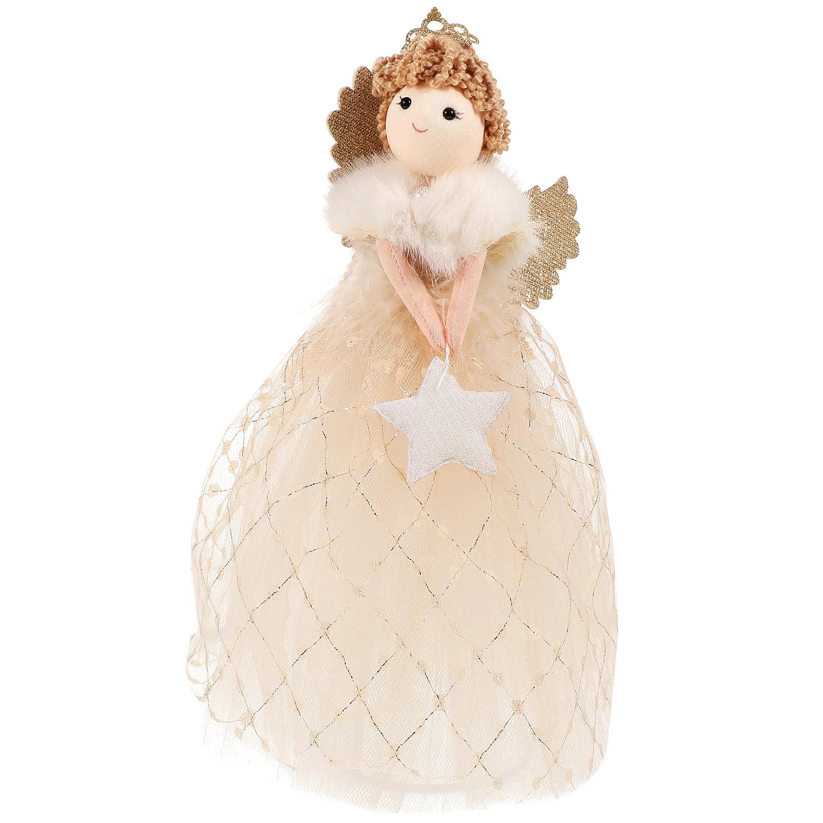 Рождественская елка украшение ангела верхняя звезда (золото) осенние фигурки