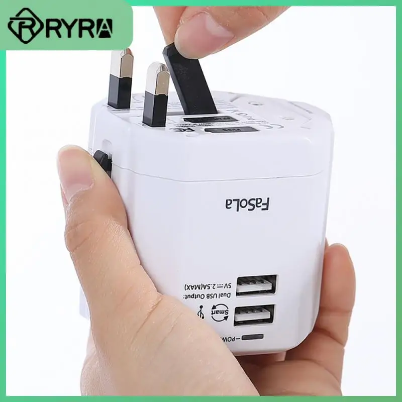 

Universal Conversion Plug 100V-240VAC50/60Hz Dual USB Sockets Travel Home Portable Multi-country Specification Socket Adapter