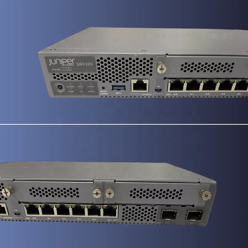 Фото Межсетевой экран Juniper SRX320 Enterprise VPN с 1-летней гарантией, новый, в наличии (SRX320-SYS-JB, SRX320-RMKO) №4