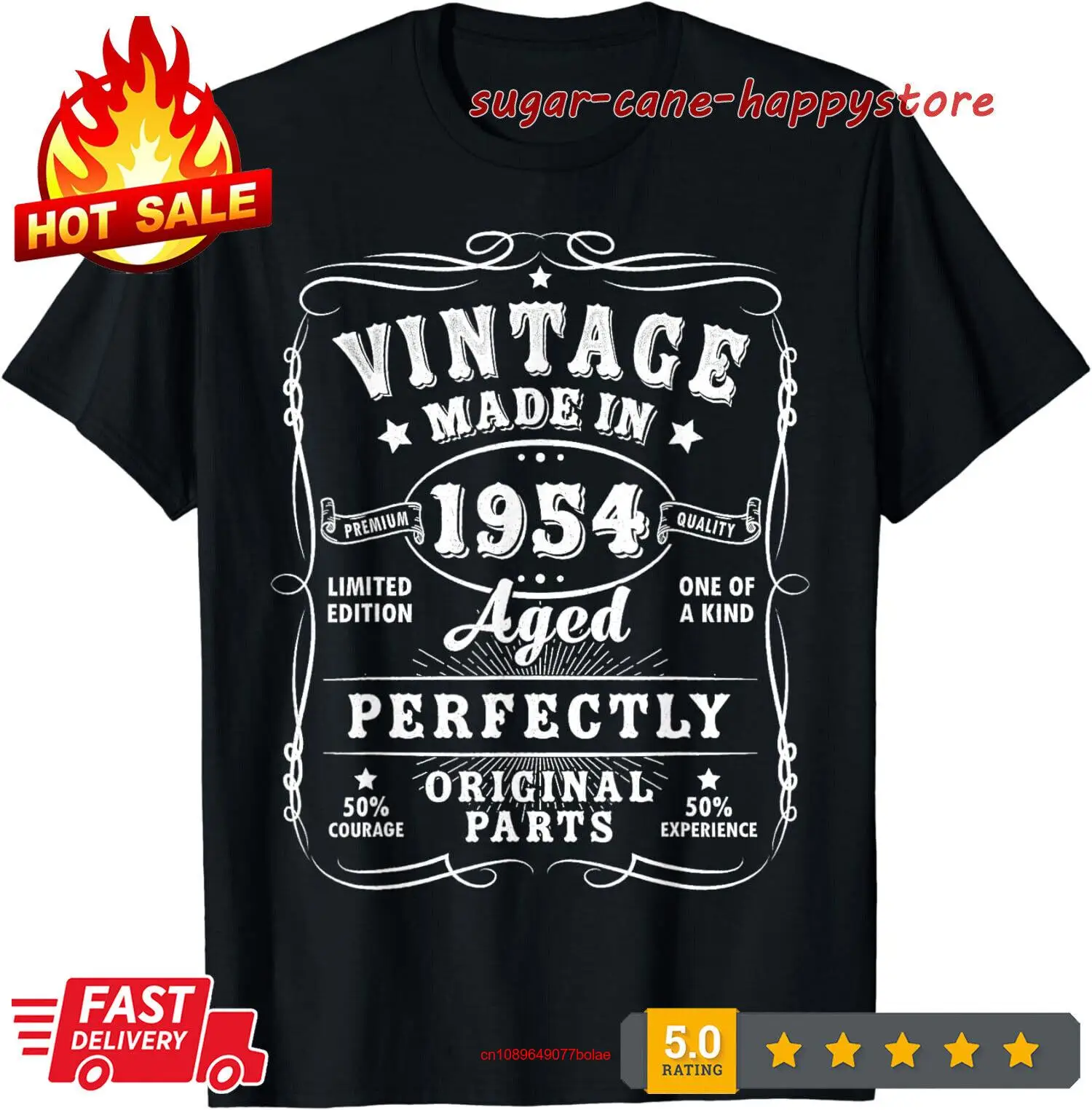 Винтажная забавная футболка 70-го дня рождения 1954 70 S 3XL с длинным или коротким