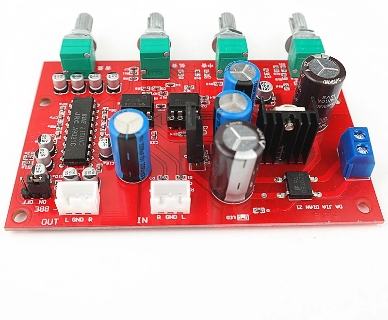 

NE5532 Tone Board with JRC2150BBE Sound Processing Single Power Supply