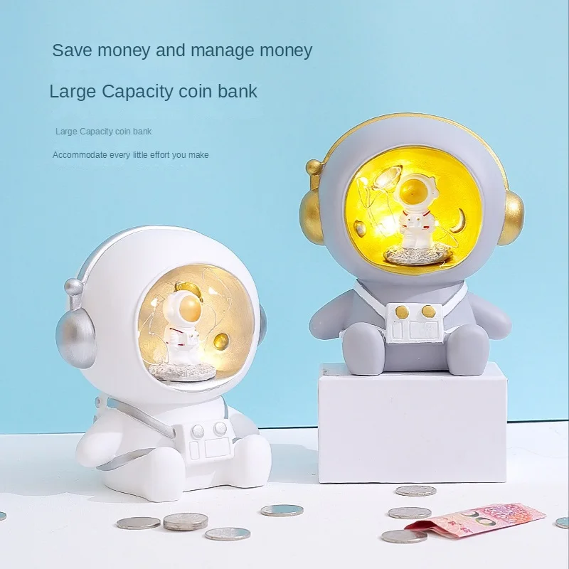 

Копилка в виде астронавта, ночник, детское украшение с функцией копилки, ночсветильник, два в одном, украшение для дома