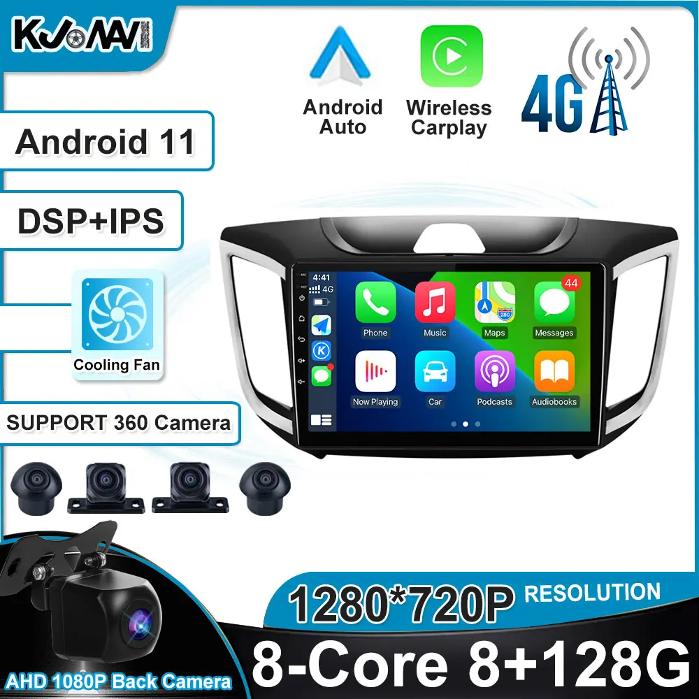 Автомобильный радиоприемник Carplay 9 дюймов Android 11 DSP автомобильный стереоплеер Wi-Fi