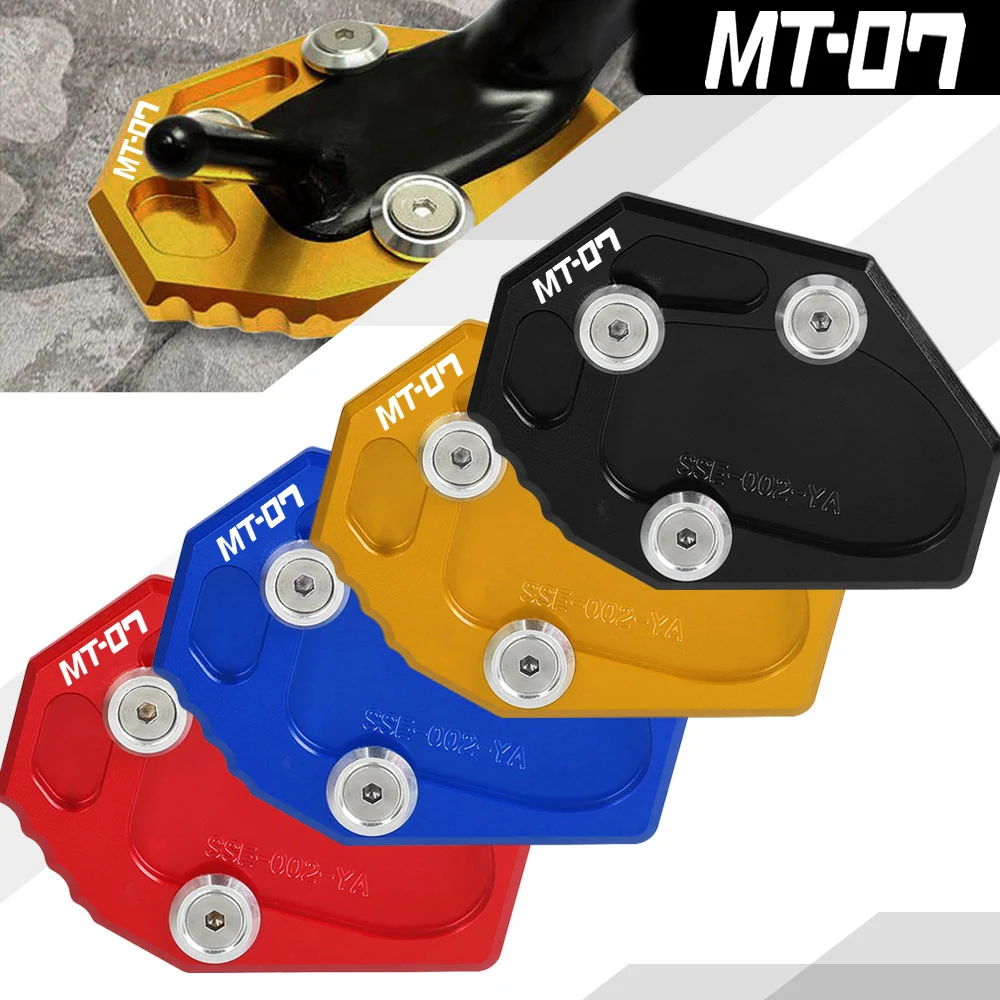 

Motorcycle Side Stand Enlarger Sled Sidestand Kickstand Foot Pad For Yamaha MT-07 2013 2014-2023 MT07 TRACER/Moto Cage 2022-2023