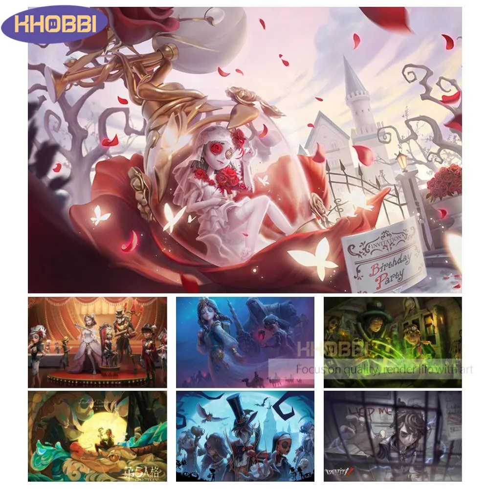 

New 2023 Game Identity V Posters 5d Diy Diamond Painting Full Set Resin Diamond Embroidery Cross Stitch Kit Handcraft Decor Home