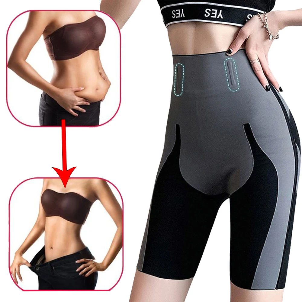 

Women High Waist Trainer Yoja Fitness Shapewear Hip Raise Slimming Fat Burning Body Shaper Sports Abdomen Pants