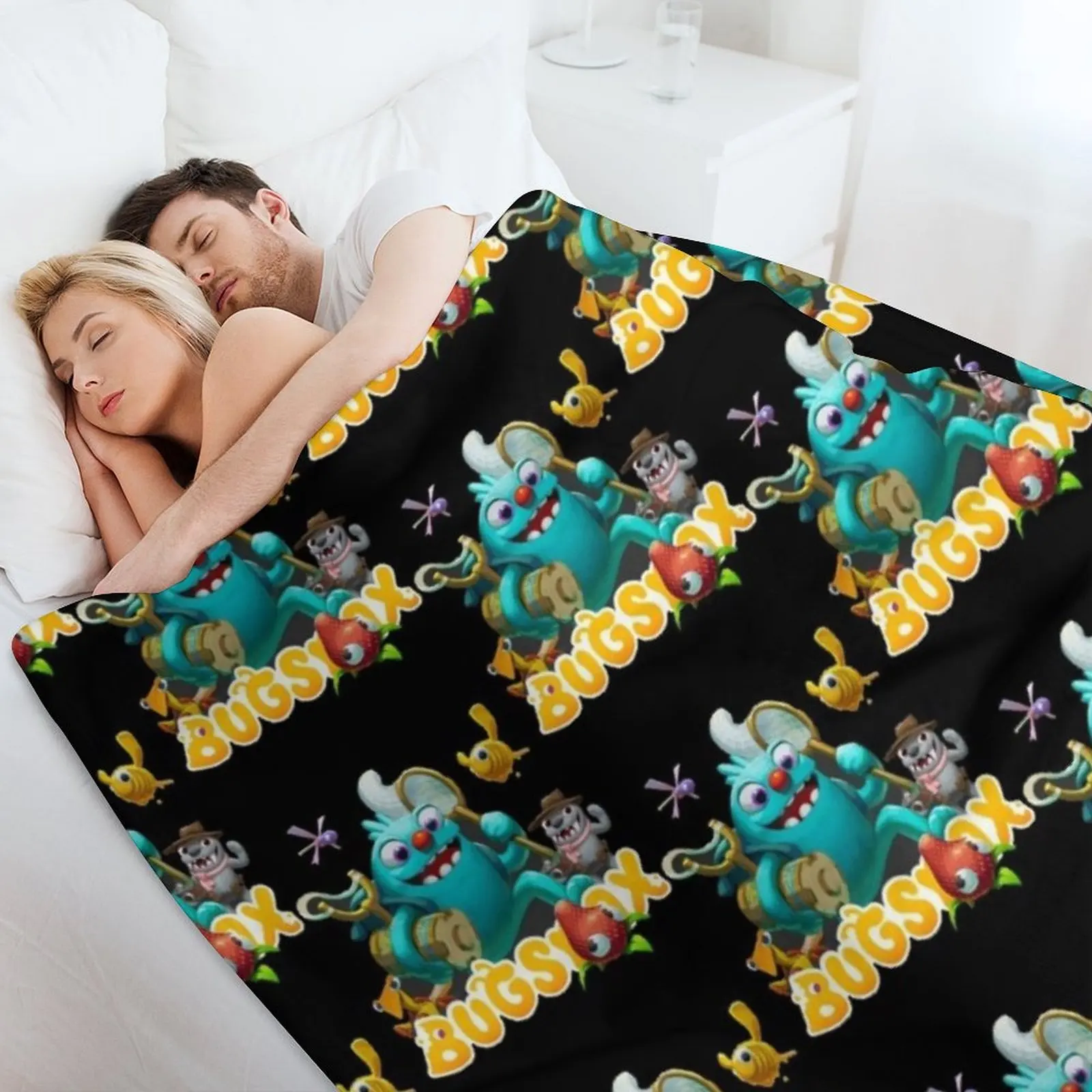 Одеяло Bugsnax на заказ мягкие одеяла для кровати с волосами